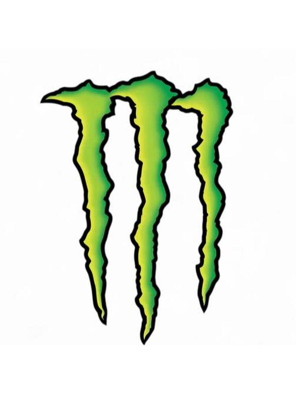 Monster Energy green claw vinyl decal.